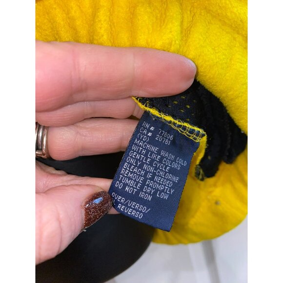 Vintage 90’s Y2K Tommy Hilfiger Yellow Fleece Pullover Jacket Men’s Size Large - Picture 5 of 9